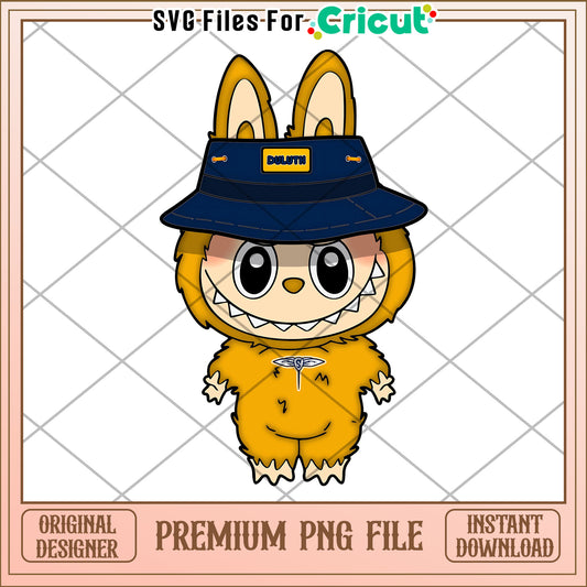 Labubu duluth nfl design png, nfl 2025 png, cute labubu toys png