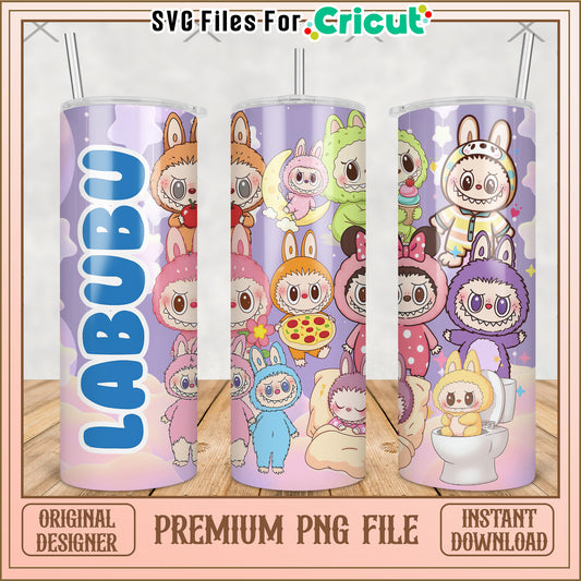 Labubu friends tumbler png, labubu doll png, labubu toys png