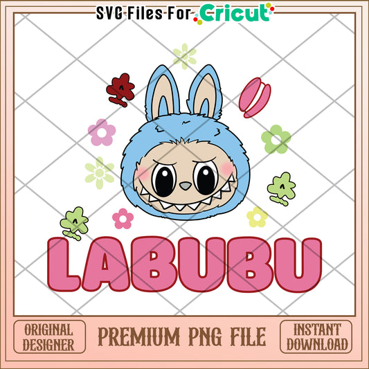 Labubu funny and cute design png, labubu the monster png, popmart labubu png