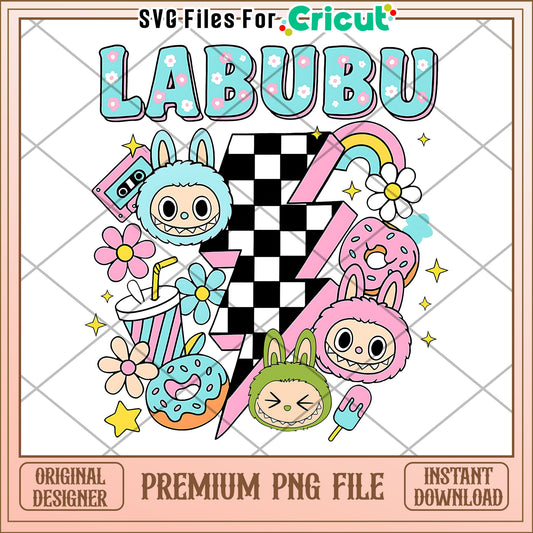 Labubu funny design png, labubu png, have a seat labubu​ png