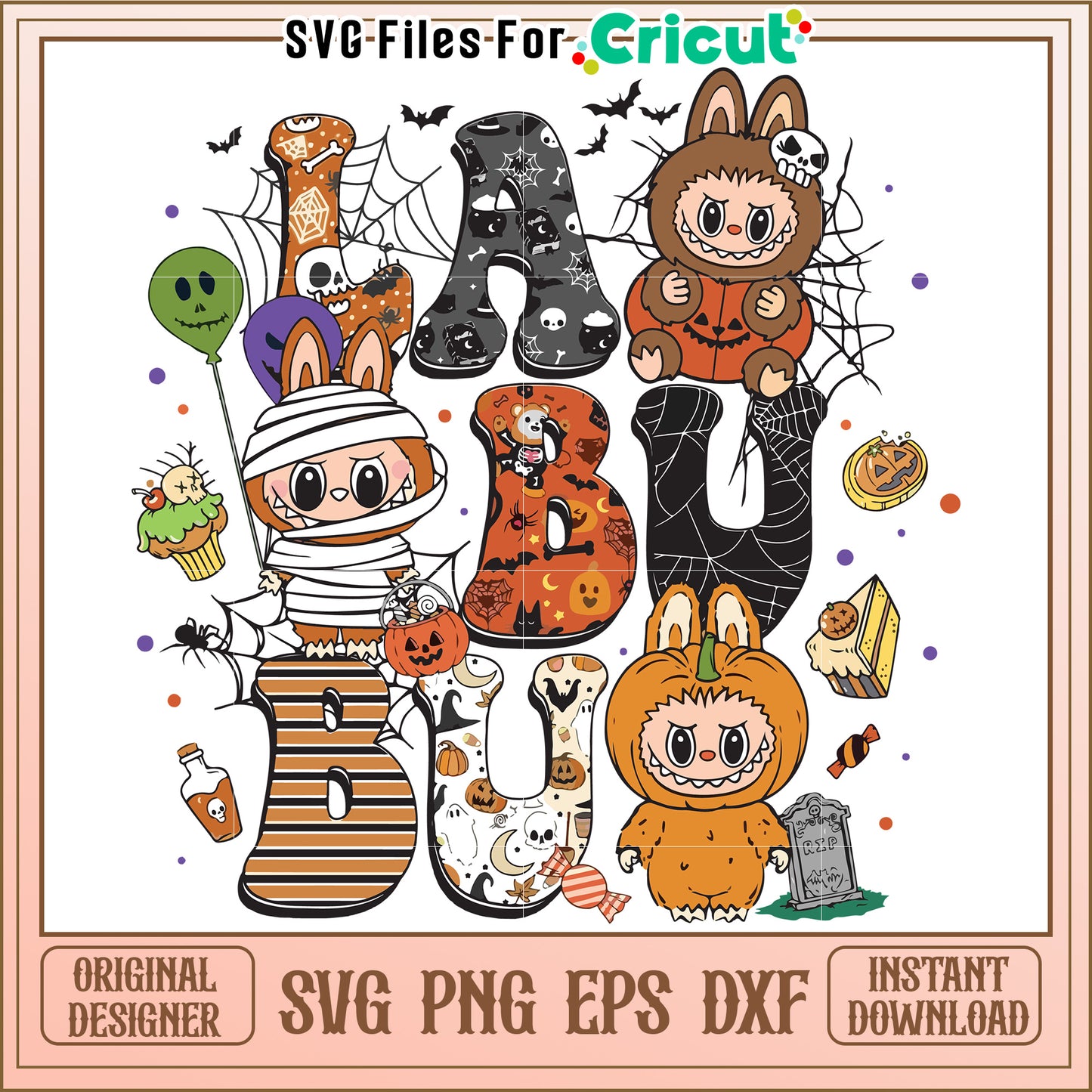 Labubu halloween costumes svg, halloween cartoons svg, halloween svg