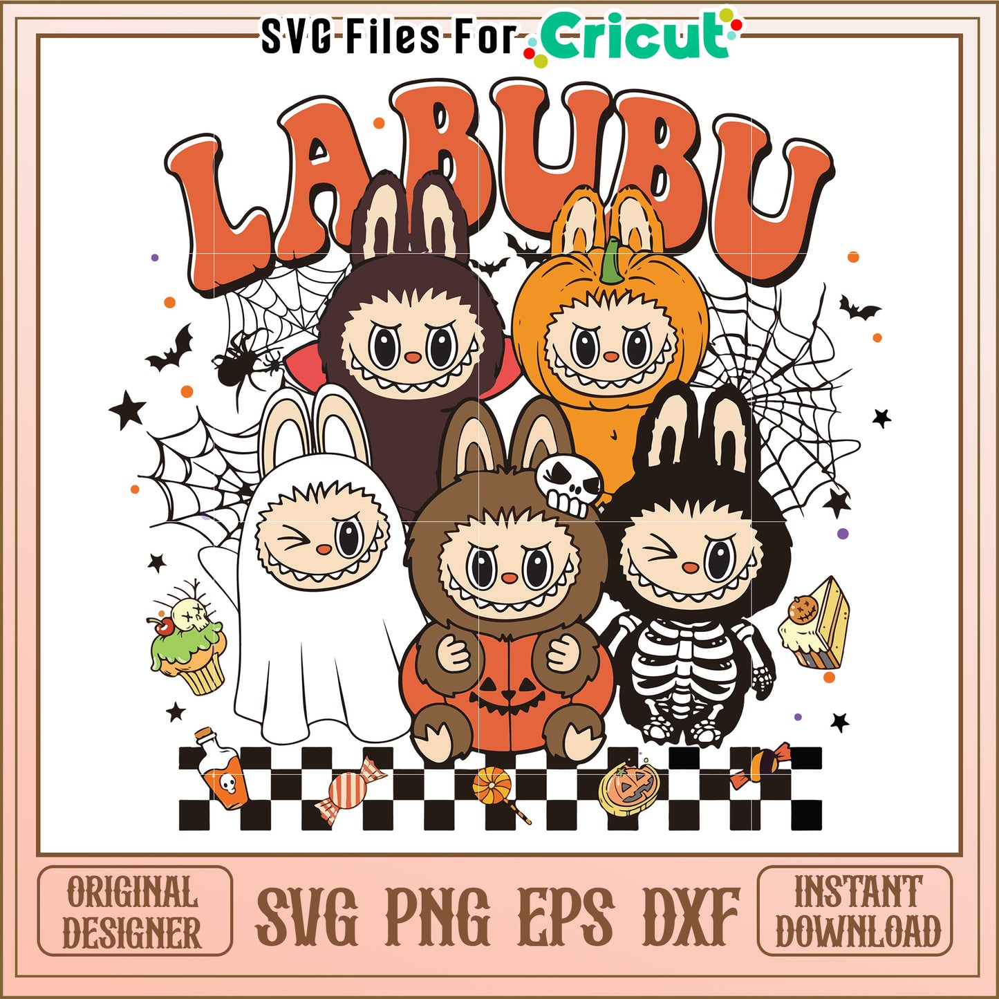 Labubu halloween svg, halloween cartoons svg, halloween svg