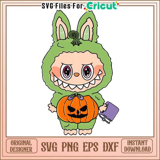 Labubu halloween svg, halloween holiday svg, spooky halloween decorations​ svg