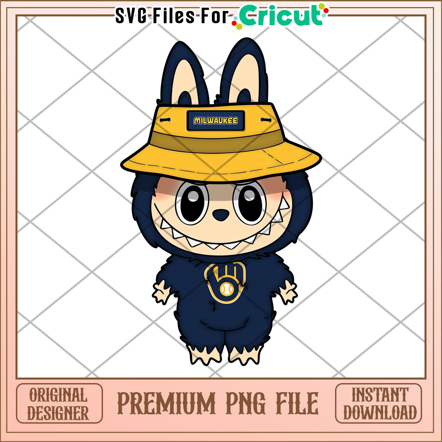 Labubu milwaukee nfl design png, nfl 2025 png, cute labubu toys png