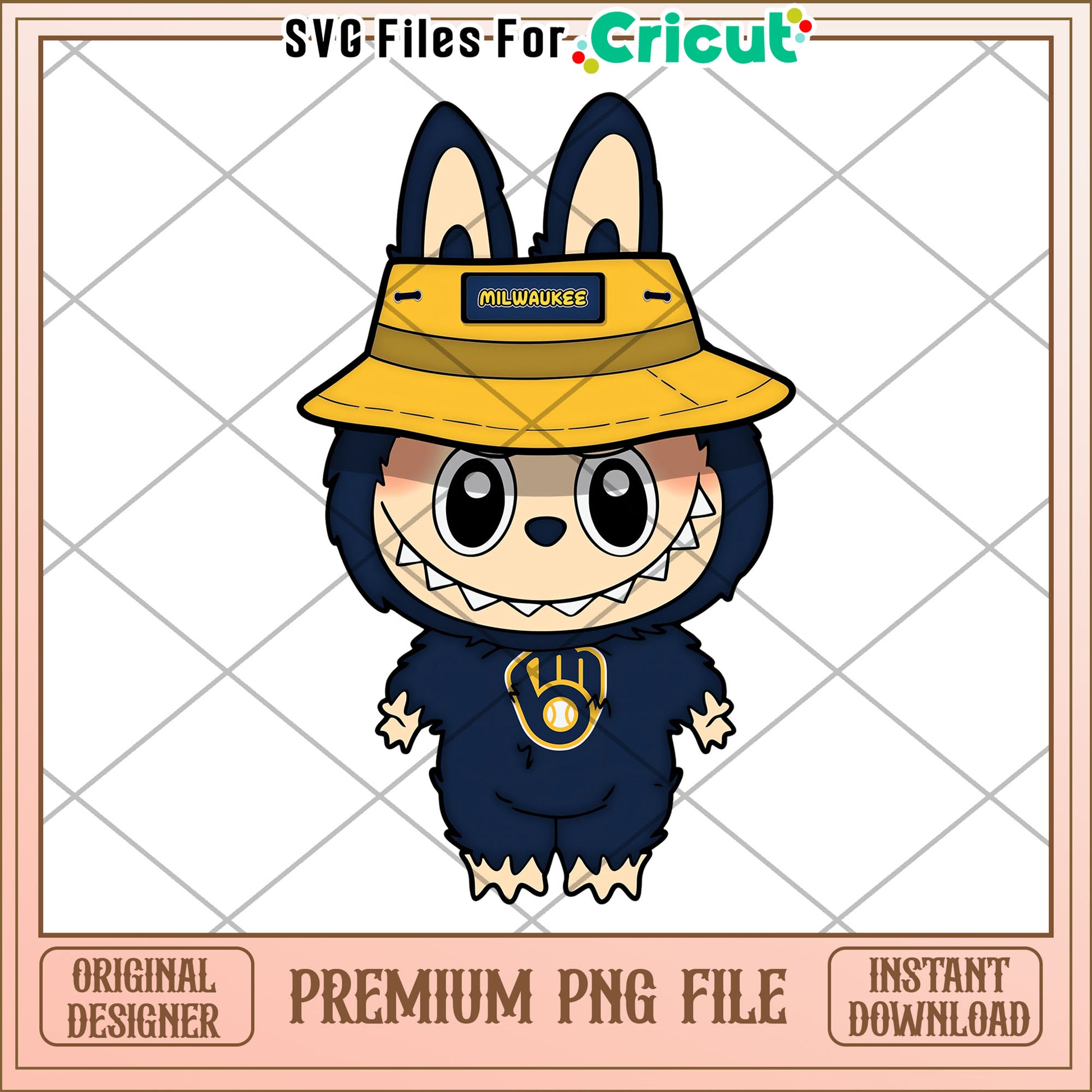 Labubu milwaukee nfl design png, nfl 2025 png, cute labubu toys png