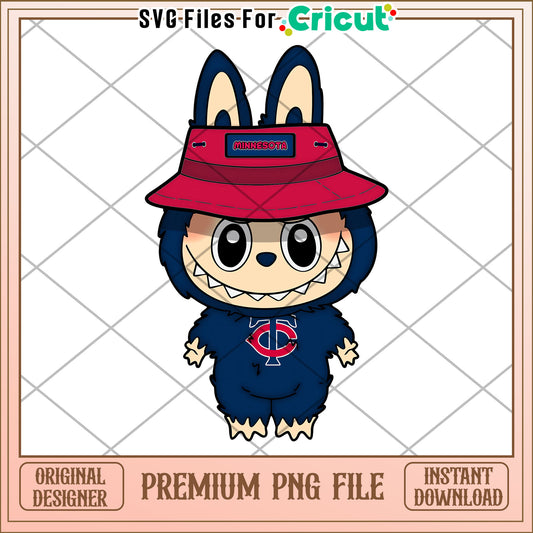 Labubu minnestota vikings nfl design png, nfl 2025 png, cute labubu toys png