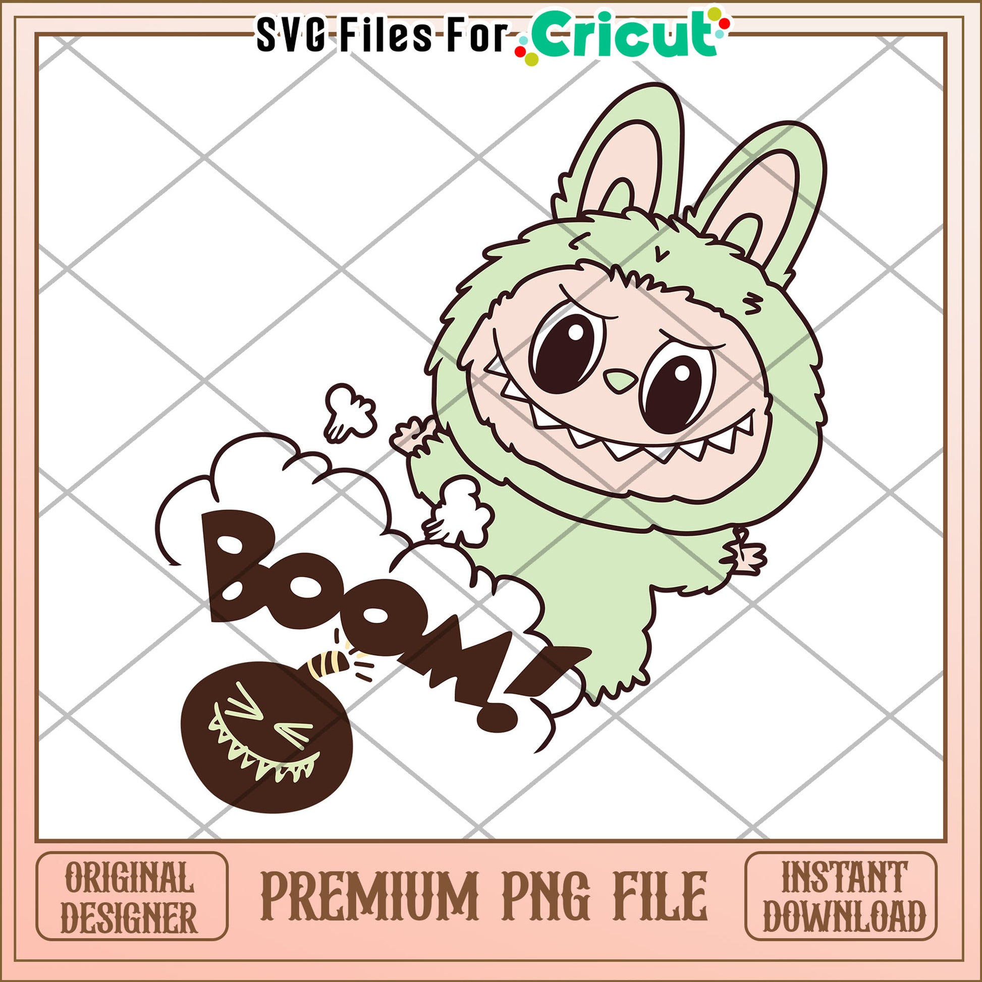 Labubu monster boom png, labubu cute png, popmart labubu png