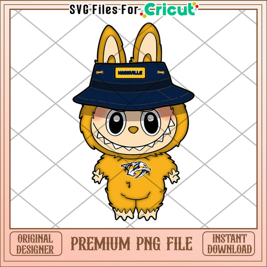 Labubu nashville logo png, nhl games png, american ice hockey png