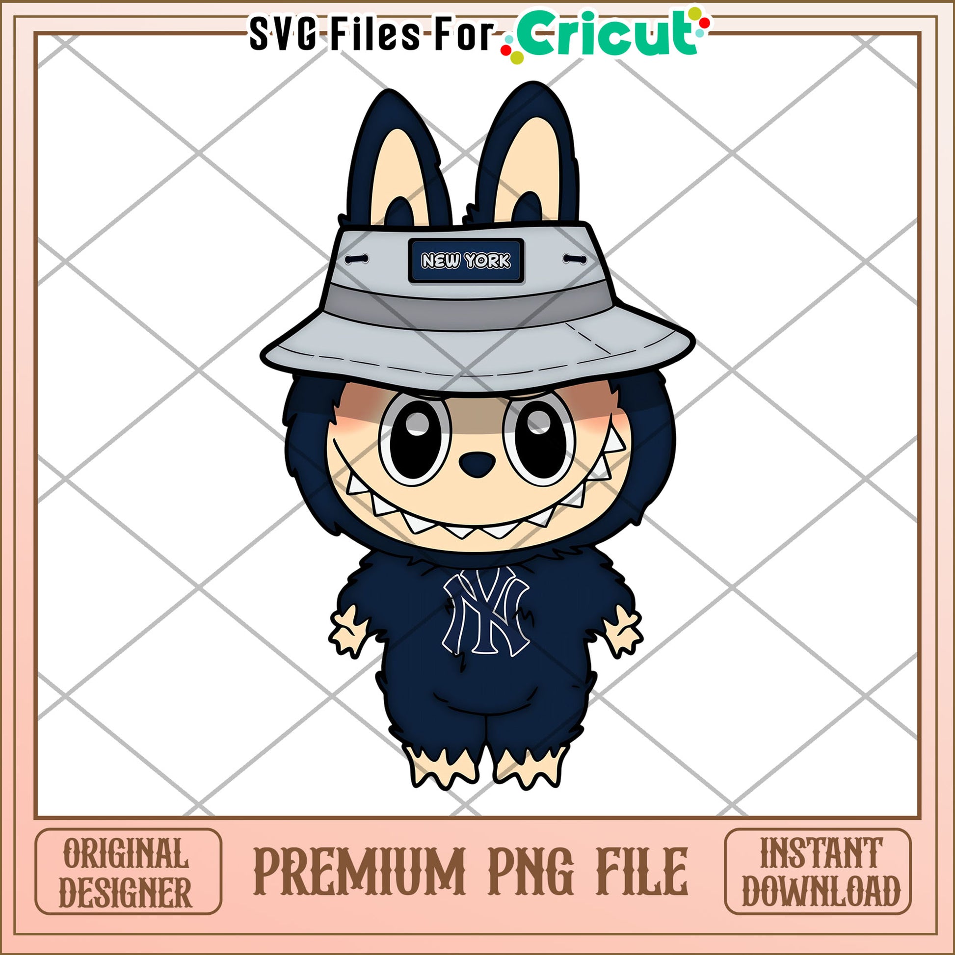 Labubu new york giants  nfl design png, nfl 2025 png, cute labubu toys png