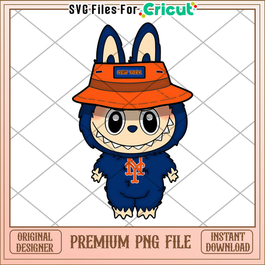 Labubu new york nfl design png, nfl 2025 png, cute labubu toys png
