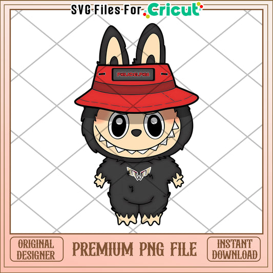 Labubu philadelphia cute design png, labubu cute characters png, cute labubu toys png