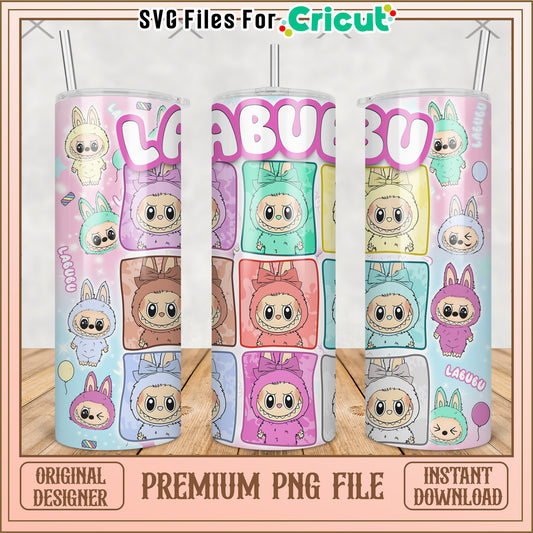 Labubu picture frame tumbler png, labubu clothes​ png, labubu clothes​​ png