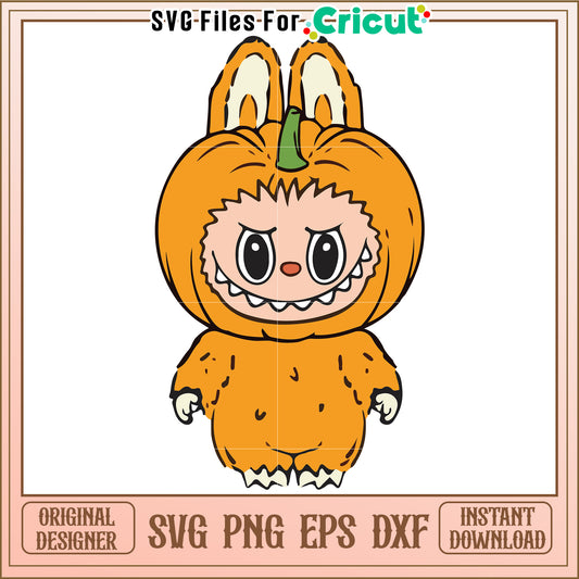 Labubu pumpkin svg, halloween cartoons svg, halloween svg