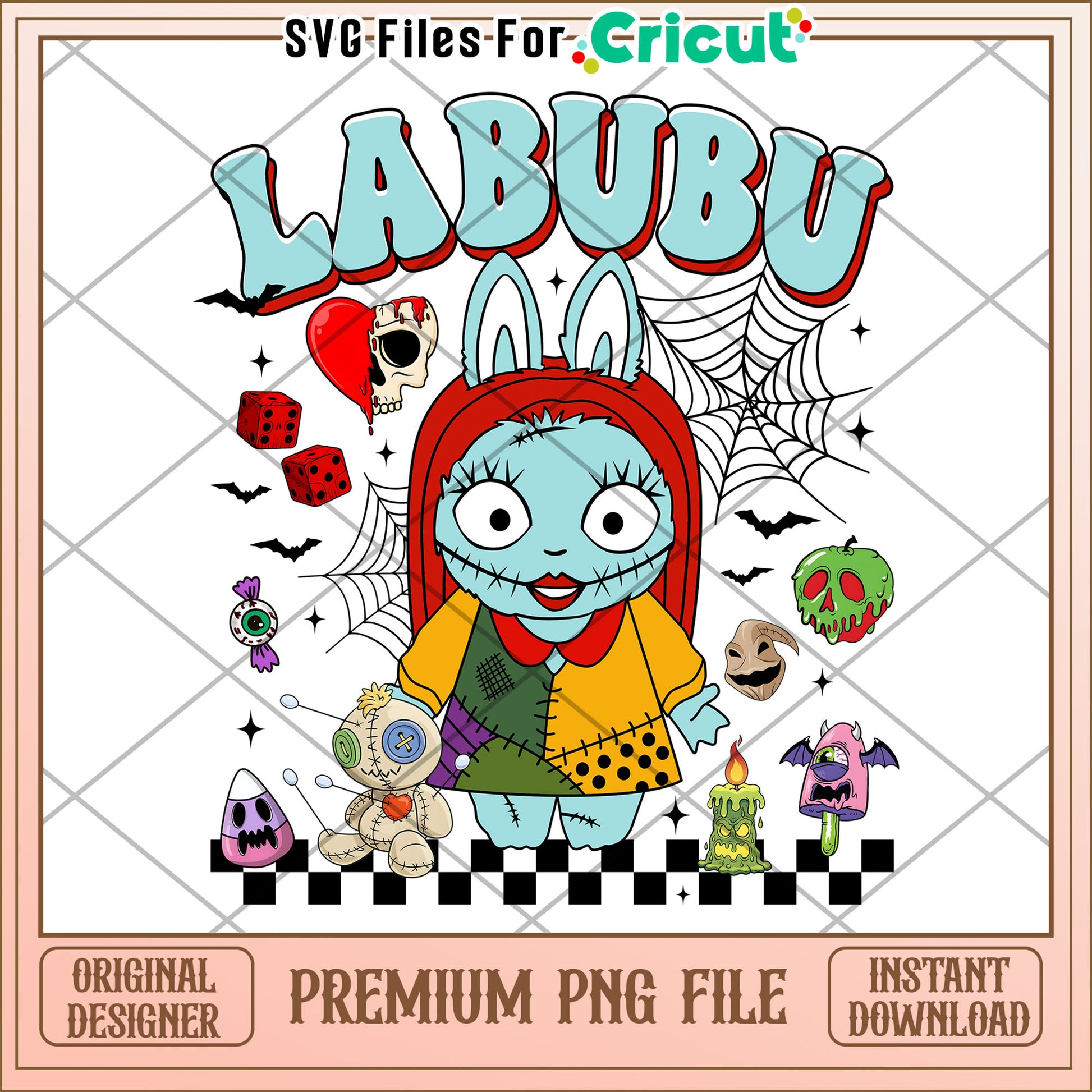 Labubu sally png, trick or treat png, halloween characters png
