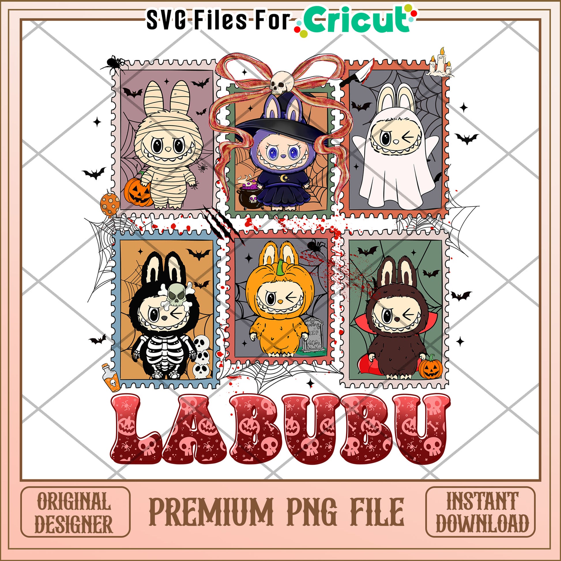Labubu scary characters png, spirit halloween png, halloween time png