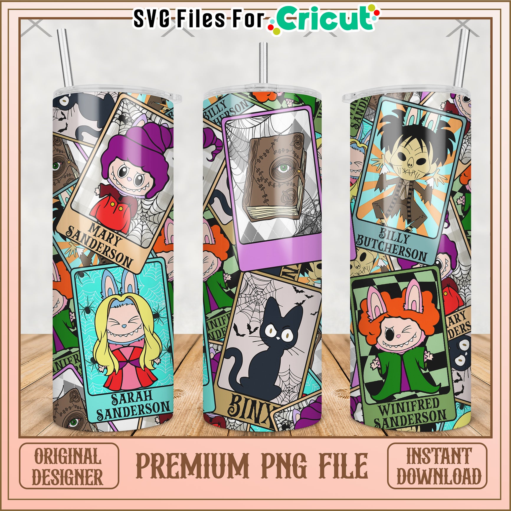 Labubu scary characters tumbler png, horror movie png, halloween tumbler png