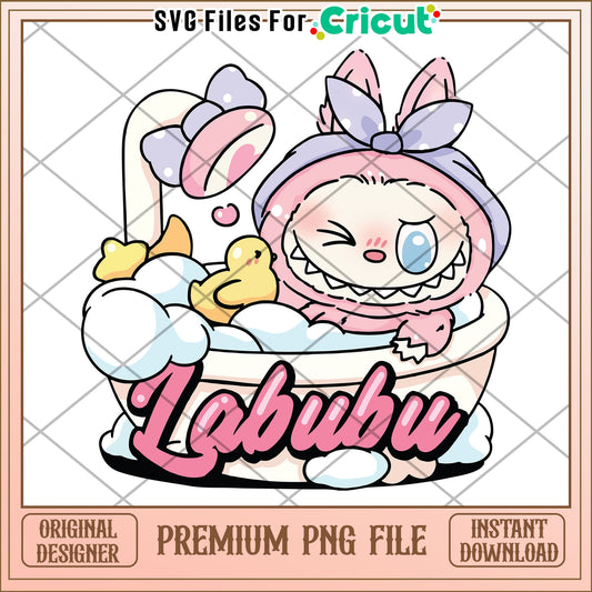 Labubu showing cute design png, labubu popmart png, labubu the monster png