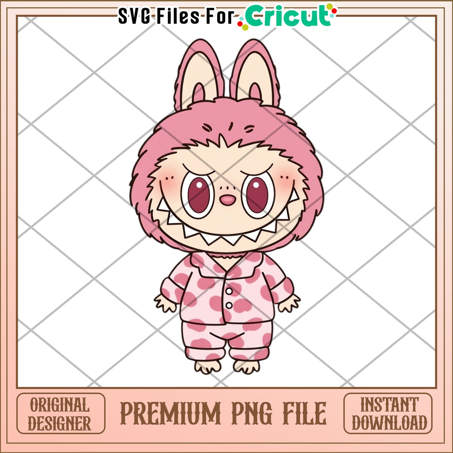 Labubu sleep wear illustrtion png, labubu secret png, cartoon labubu png