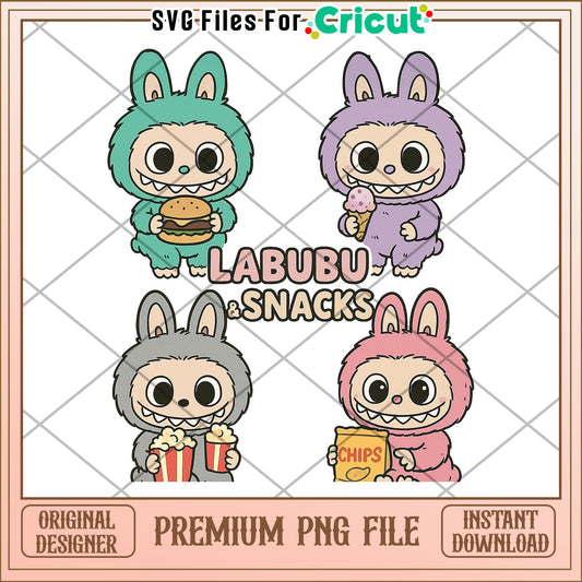 Labubu snacks png, labubu clothes​ png, labubu price​ png