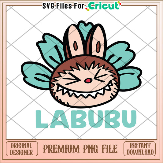 Labubu the monster close eyes png, labubu the monster png