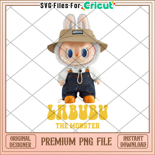 Labubu the monster png, labubu popmart png, cute labubu png
