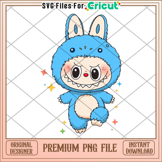 Labubu totoro illustrtion png, labubu secret png, cartoon labubu png