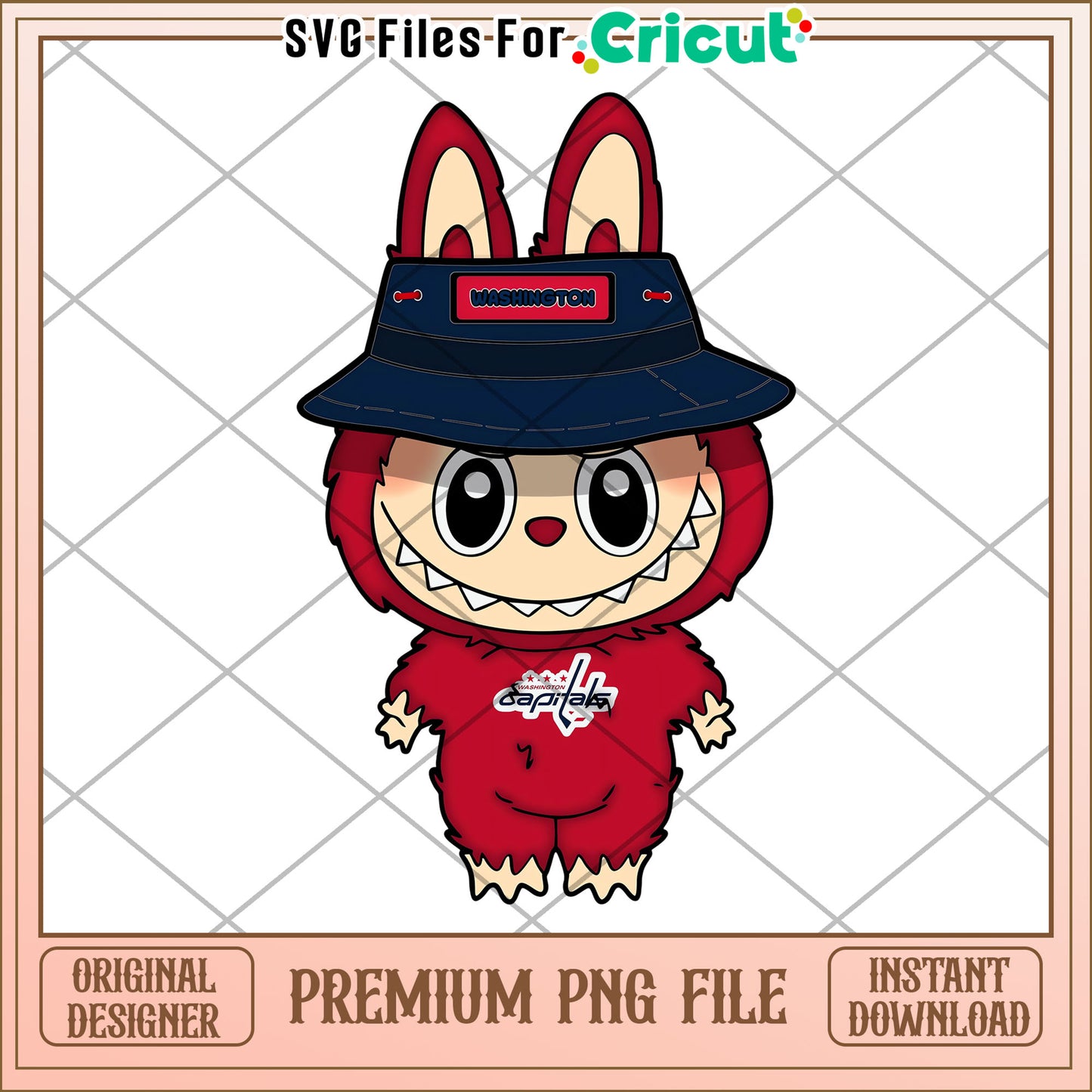 Labubu washington commanders nfl design png, nfl 2025 png, cute labubu toys png