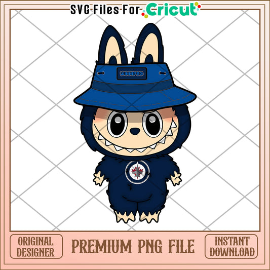 Labubu winipeg nfl design png, nfl 2025 png, cute labubu toys png