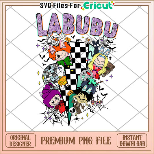 Labubu witches characters png, halloween toys png, halloween characters png