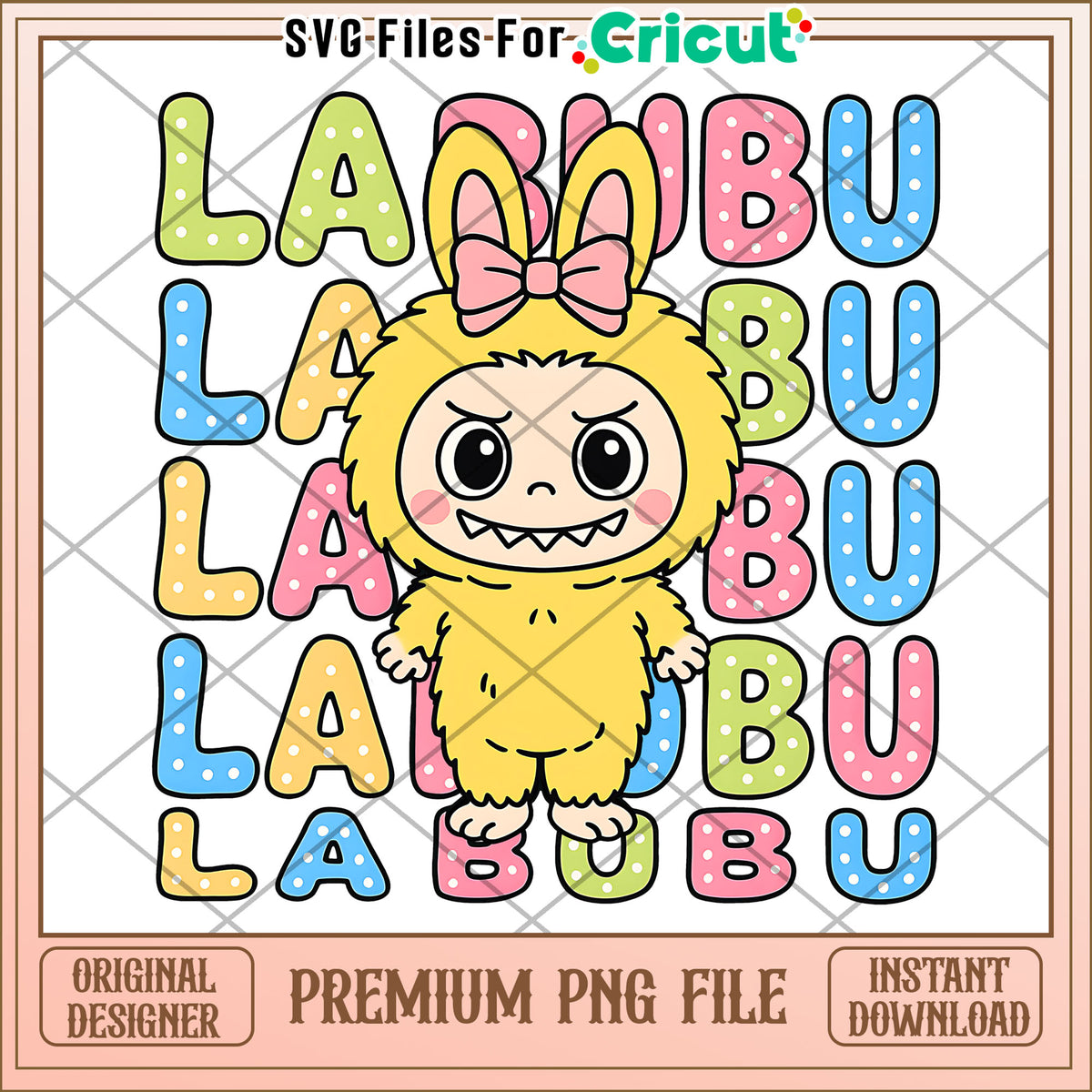 Labubu yellow png, labubu quotes png, funny labubu png – svg files for ...