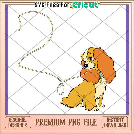 Lady and the Tramp Lady PNG Design