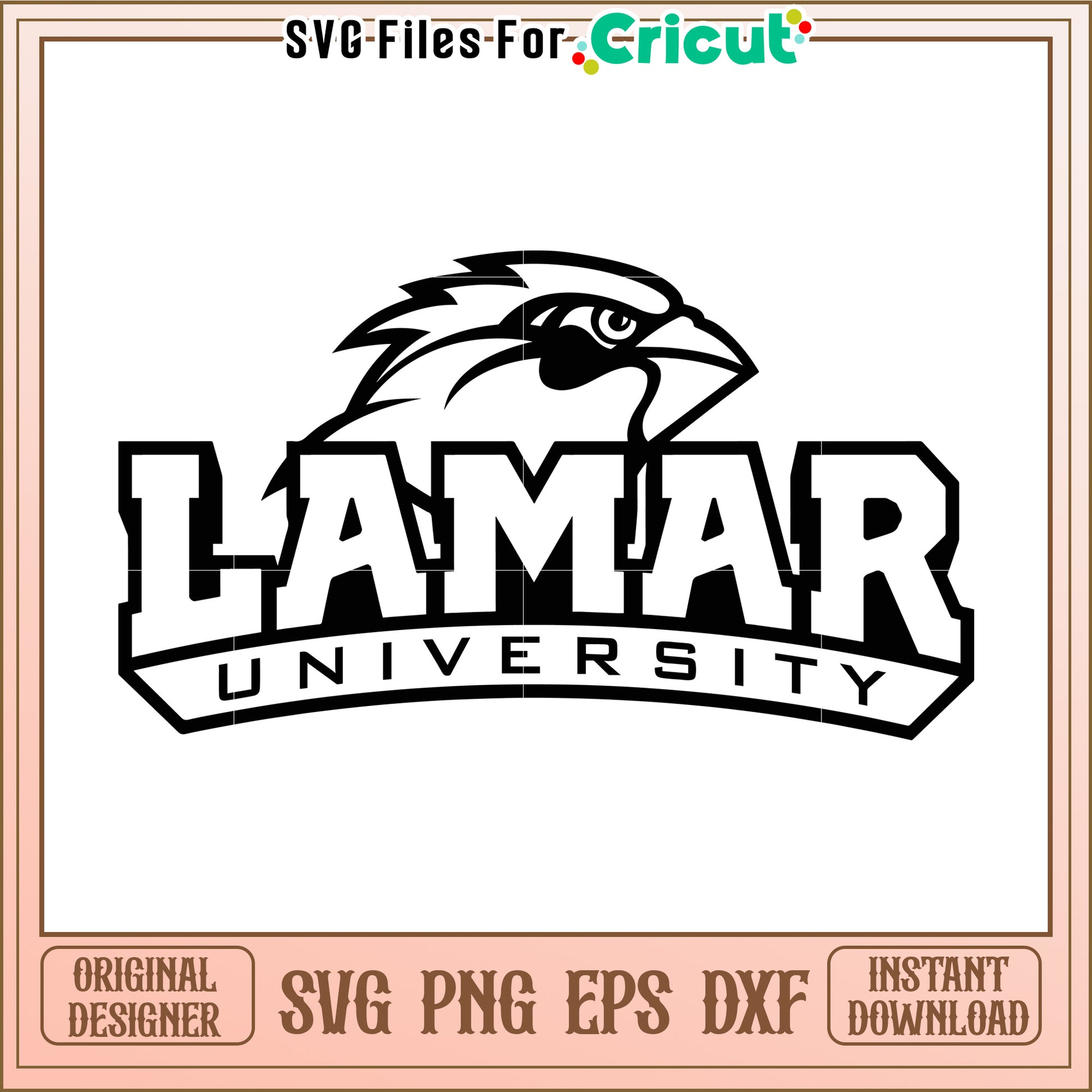 Lamar University Logo SVG Design, perfect for Cricut projects and crafts