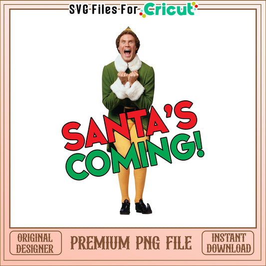 Lampoon SANTA coming christmas png, national lampoon's christmas movie png