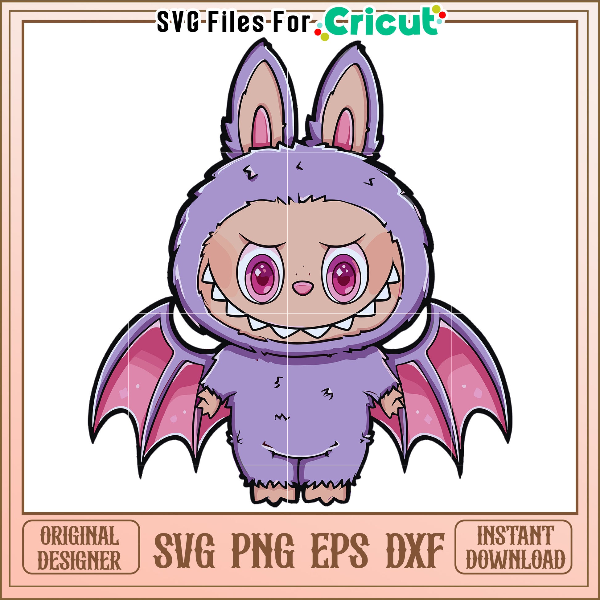 Lanbubu violet demon svg, halloween cartoon svg, halloween pumkin svg