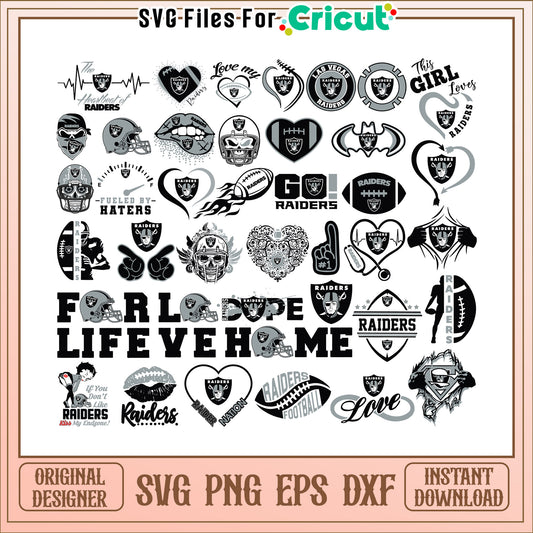Las Vegas Raiders SVG Bundle