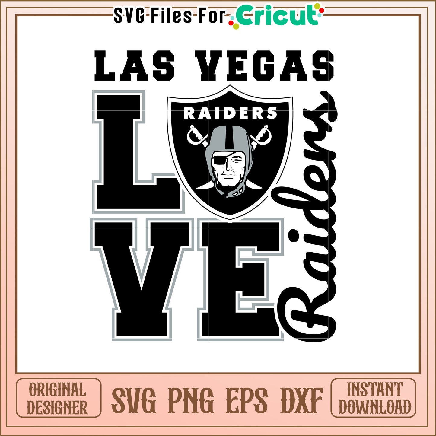 Las Vegas Raiders SVG Love Design