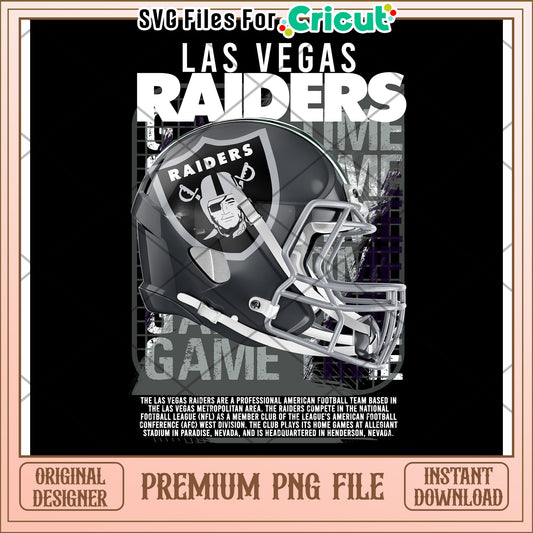 Las Vegas Raiders football helmet design, premium PNG download