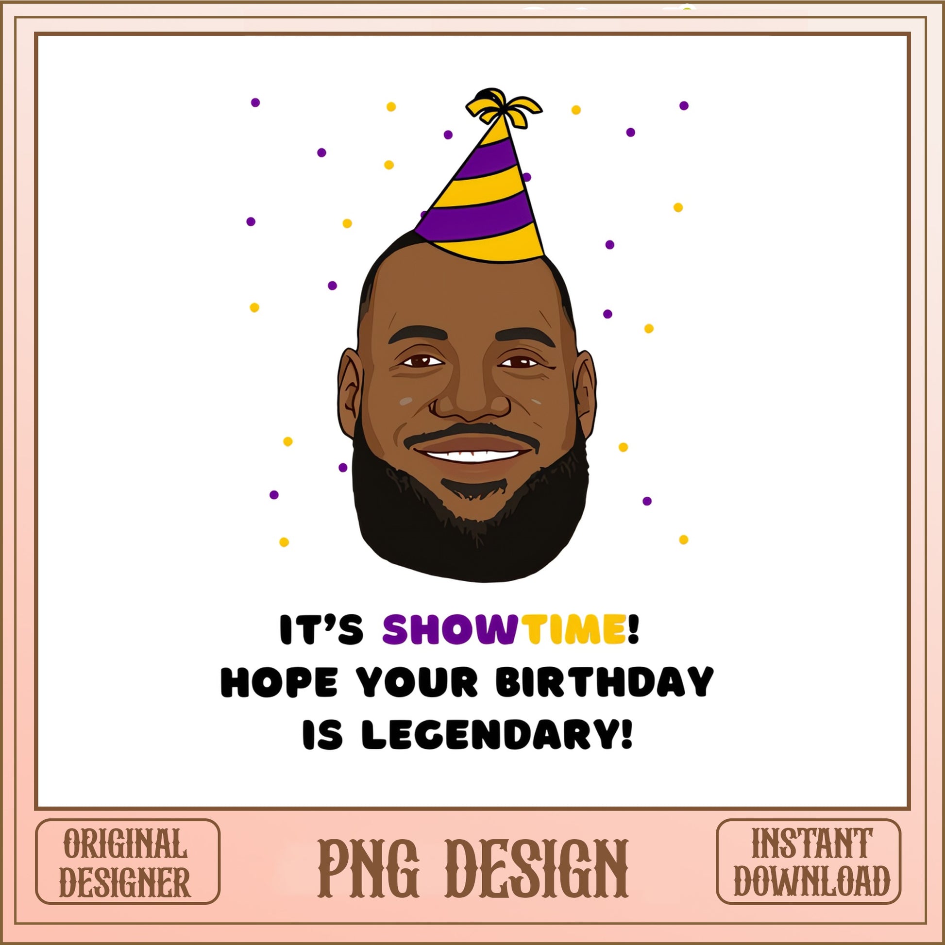 LeBron James Birthday PNG, Basketball Legend PNG, Lakers PNG