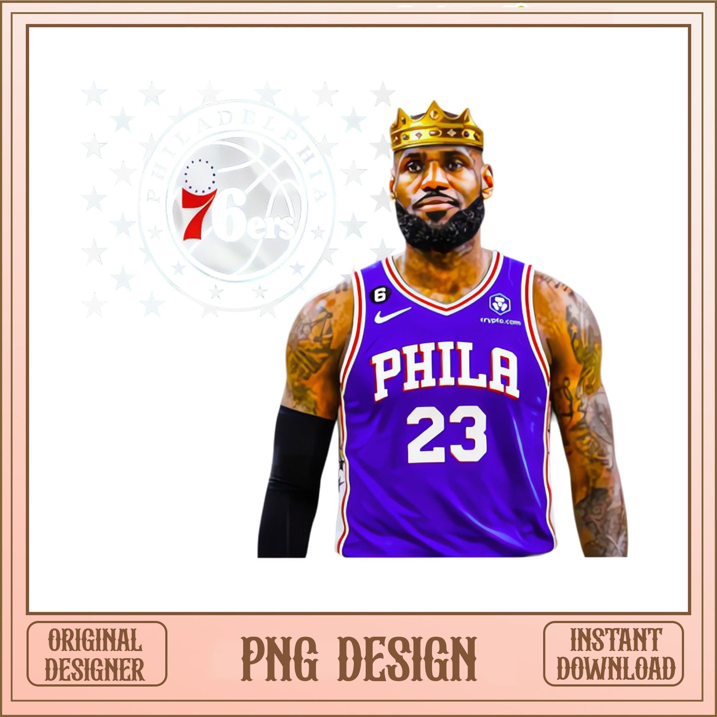 LeBron James King PNG, Philadelphia 76ers Basketball PNG, NBA PNG