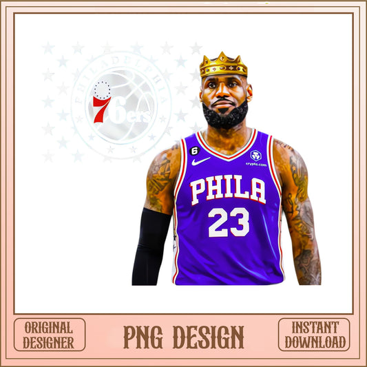 LeBron James King PNG, Philadelphia 76ers Basketball PNG, NBA PNG