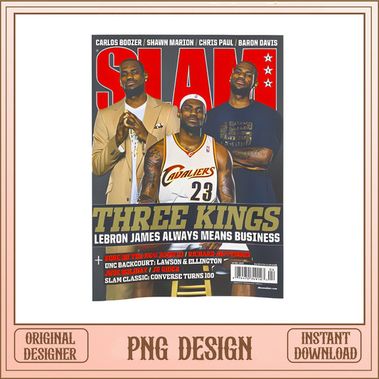 LeBron James Slam Magazine Cover PNG, Basketball PNG, NBA PNG