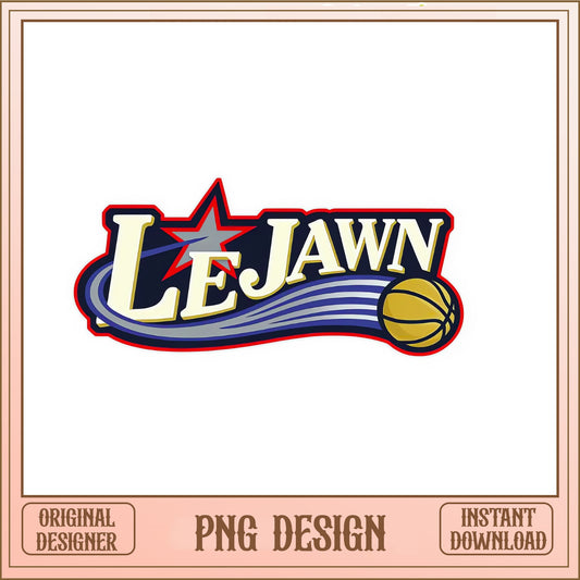 LeJawn Basketball PNG, Philly Jawn PNG, Basketball Star PNG
