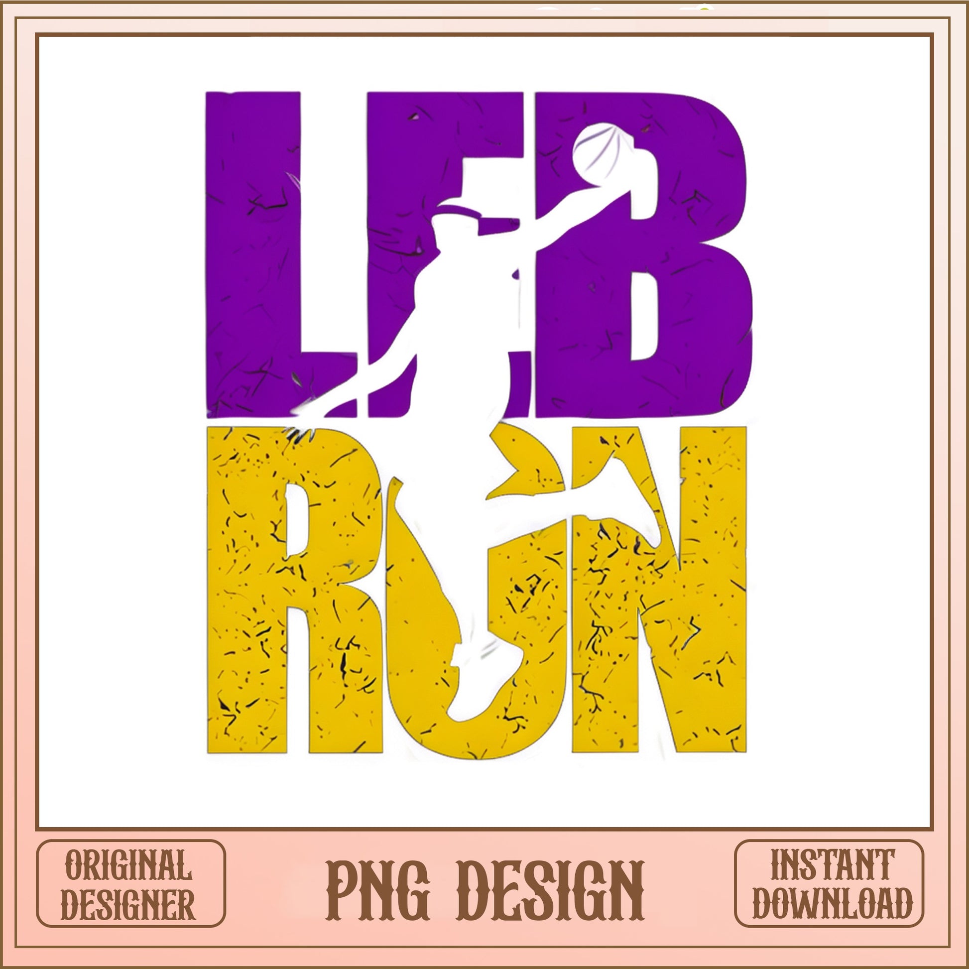 Lebron James Basketball PNG, Lakers NBA Fan Shirt, Hoops PNG