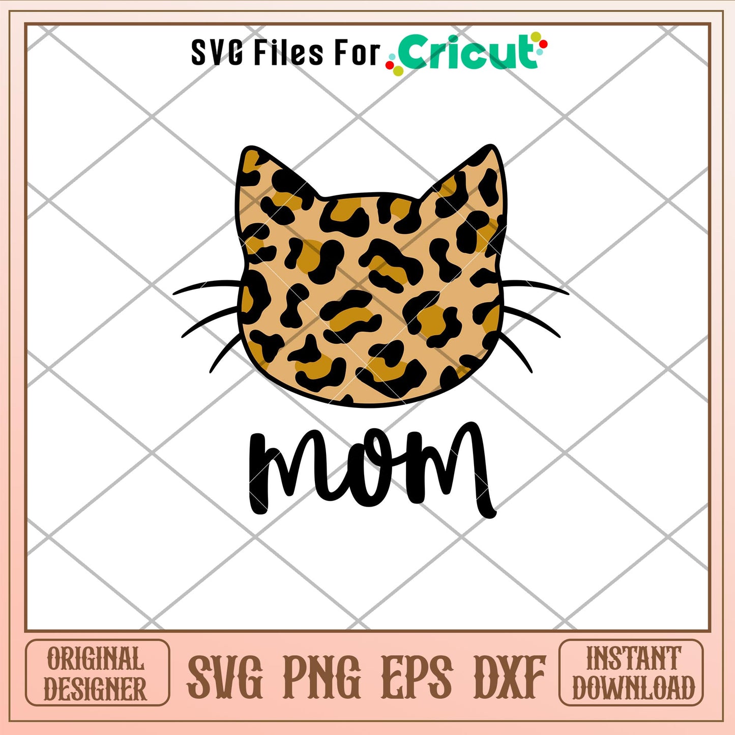 Leopard Cat Mom, Leopard Cat Mom Svg