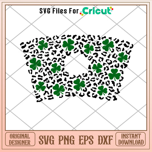 Leopard Clover Full Wrap, Leopard Clover Full Wrap Svg