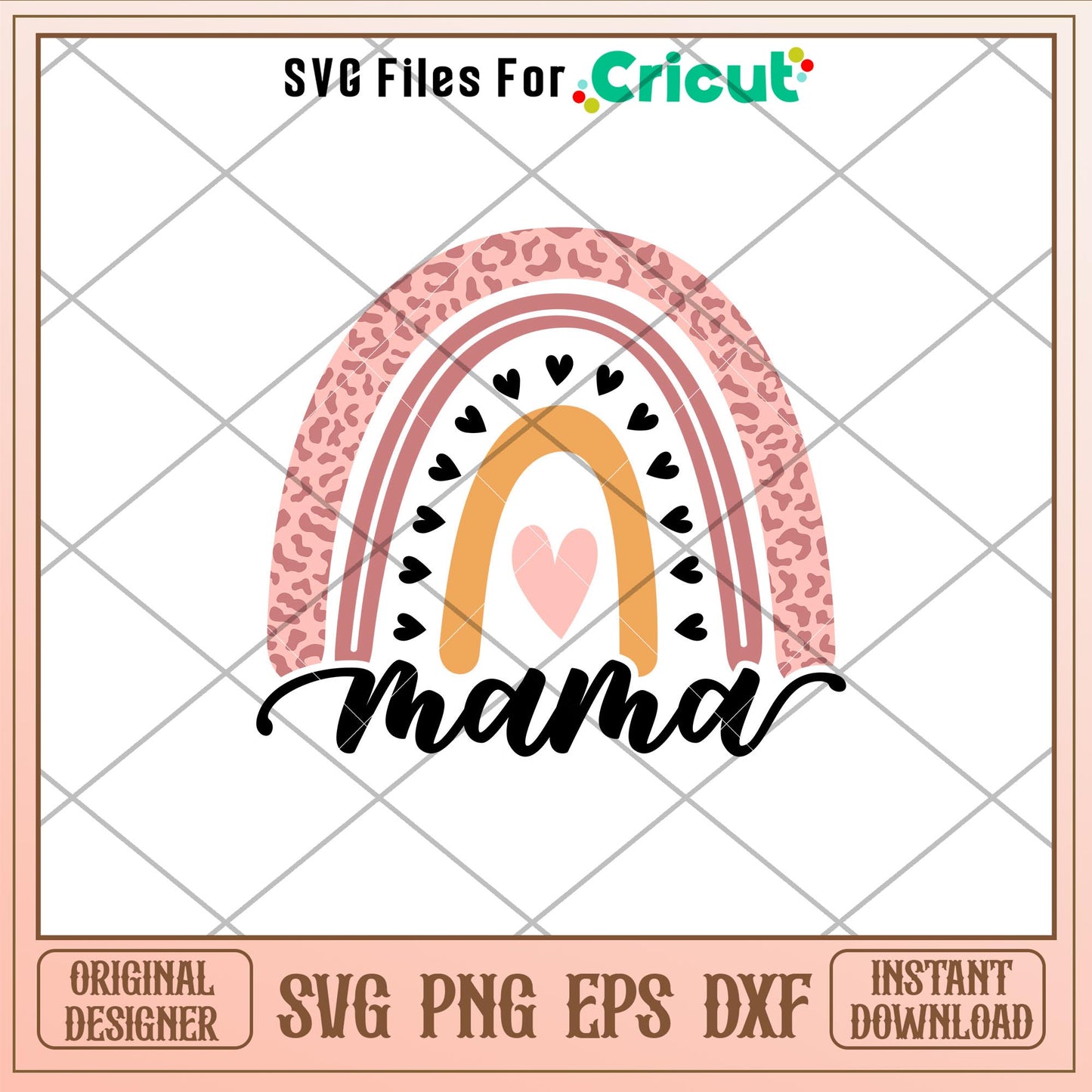Leopard Rainbow Mama, Leopard Rainbow Mama Svg