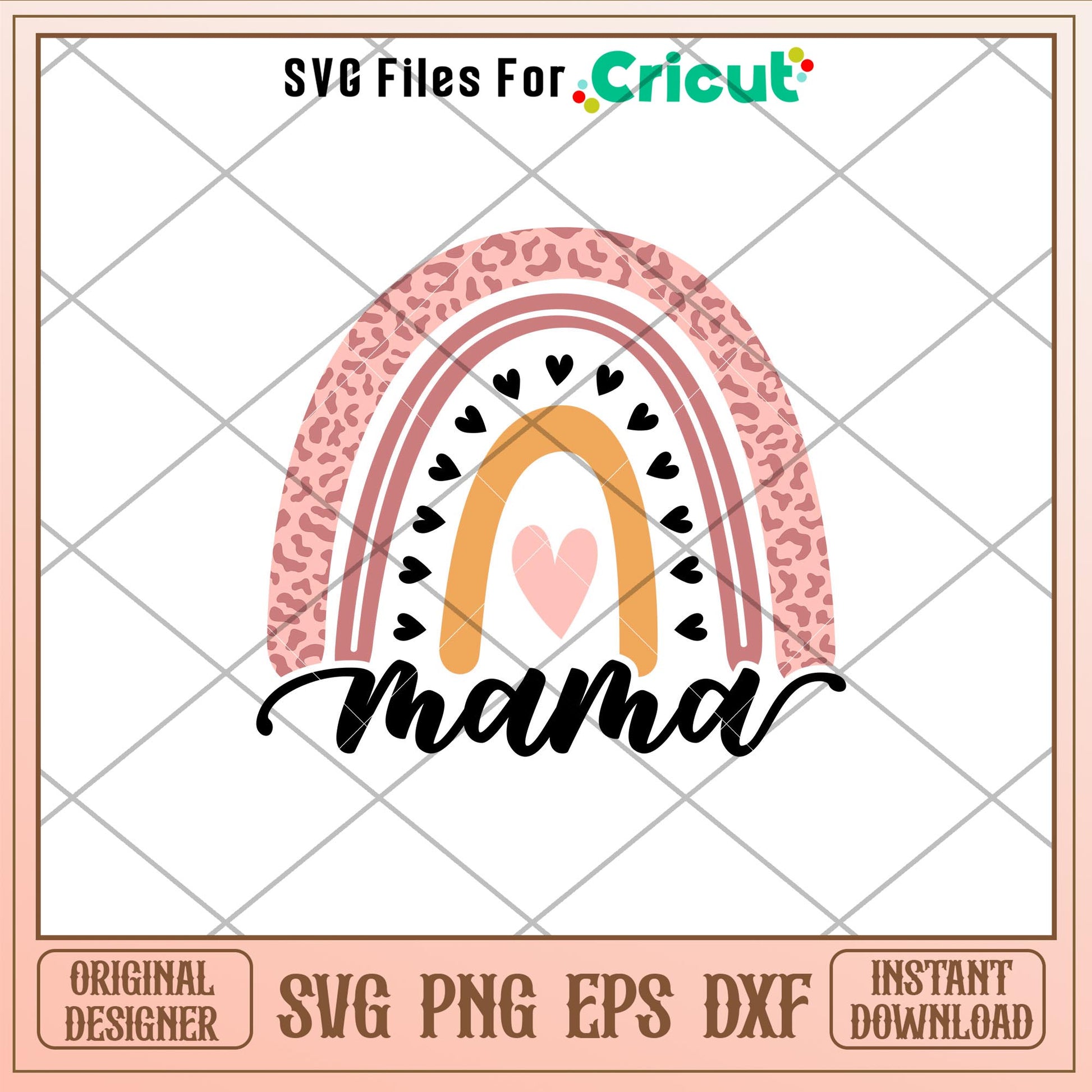 Leopard Rainbow Mama, Leopard Rainbow Mama Svg