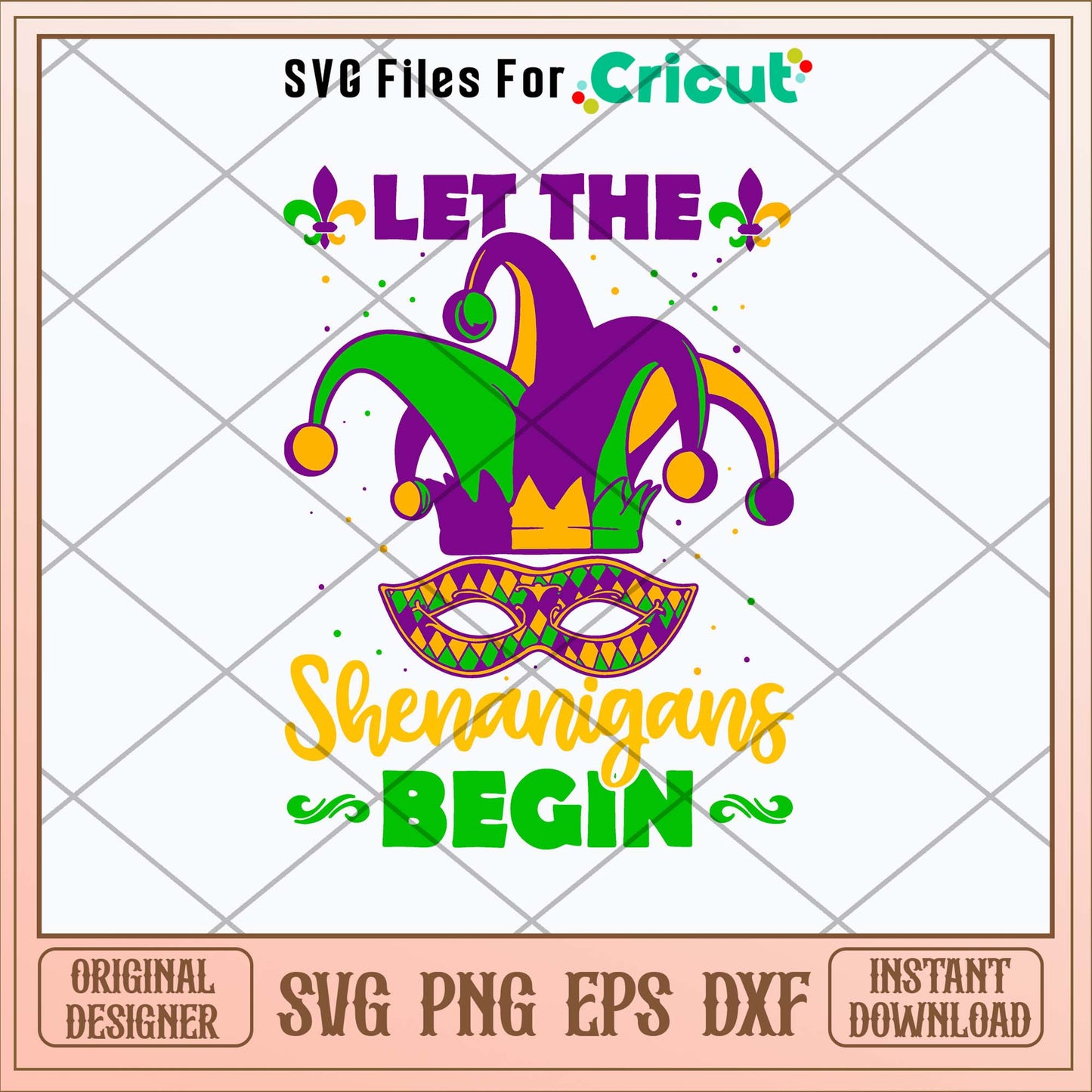 Let The Shenanigans Begin Mardi Gras Svg