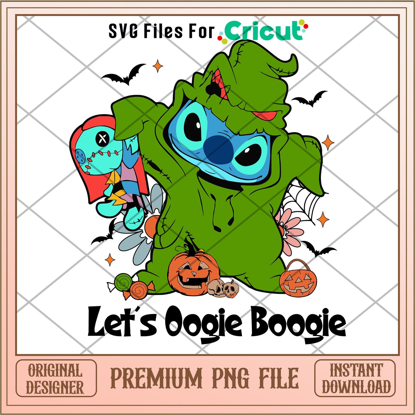 Let's Bogie Boogie png,  Nightmare before christmas png, digital download