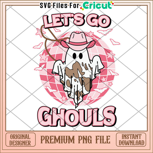Let's go ghouls design png, greatest time of the year  png, halloween vacation png
